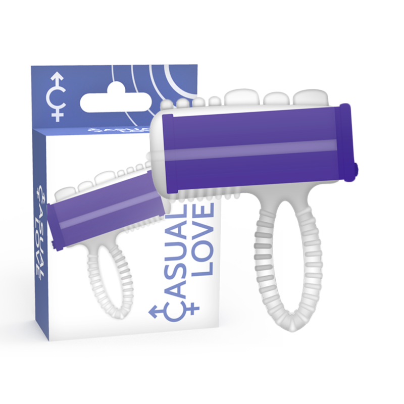 Casual Love Ring Vibrator lila Tongue