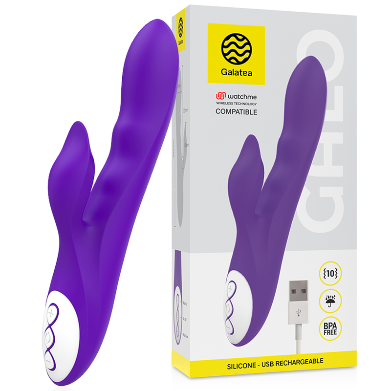 Galatea Galo Violetter Vibrator + Watchme-fernbedienung