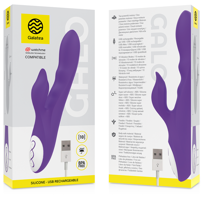 Galatea Galo Violetter Vibrator + Watchme-fernbedienung