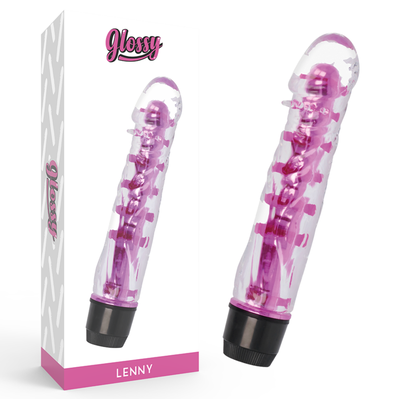 Glossy Lenny Vibrator Rosa