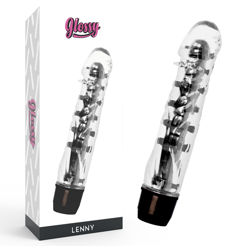 Glossy Lenny Vibrator Schwarz