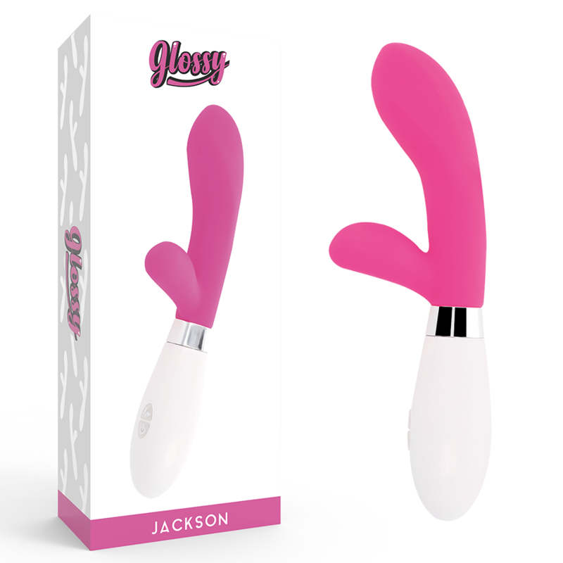 Glossy Jackson-kaninchen-rosa