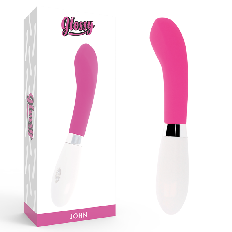 Glossy John Vibrator Rosa