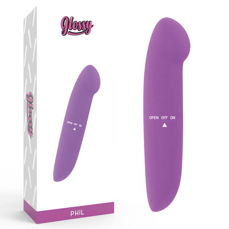 Glossy Phil Vibrator Lila