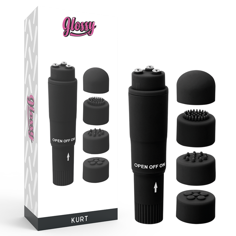 Glossy Kurt Taschenmassager Schwarz