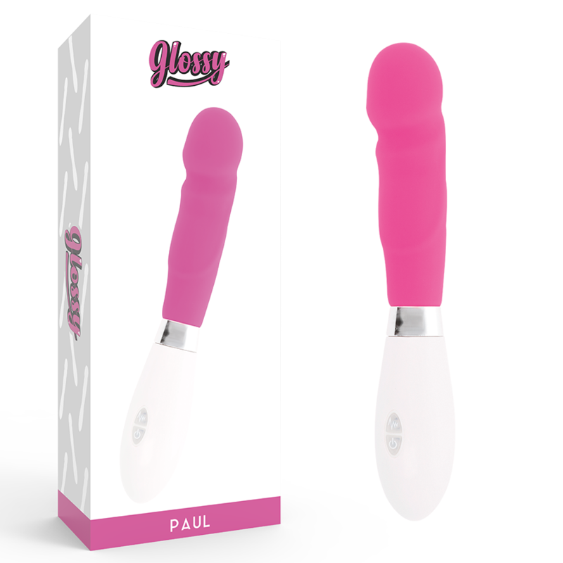 Glossy Paul Vibrator Rosa
