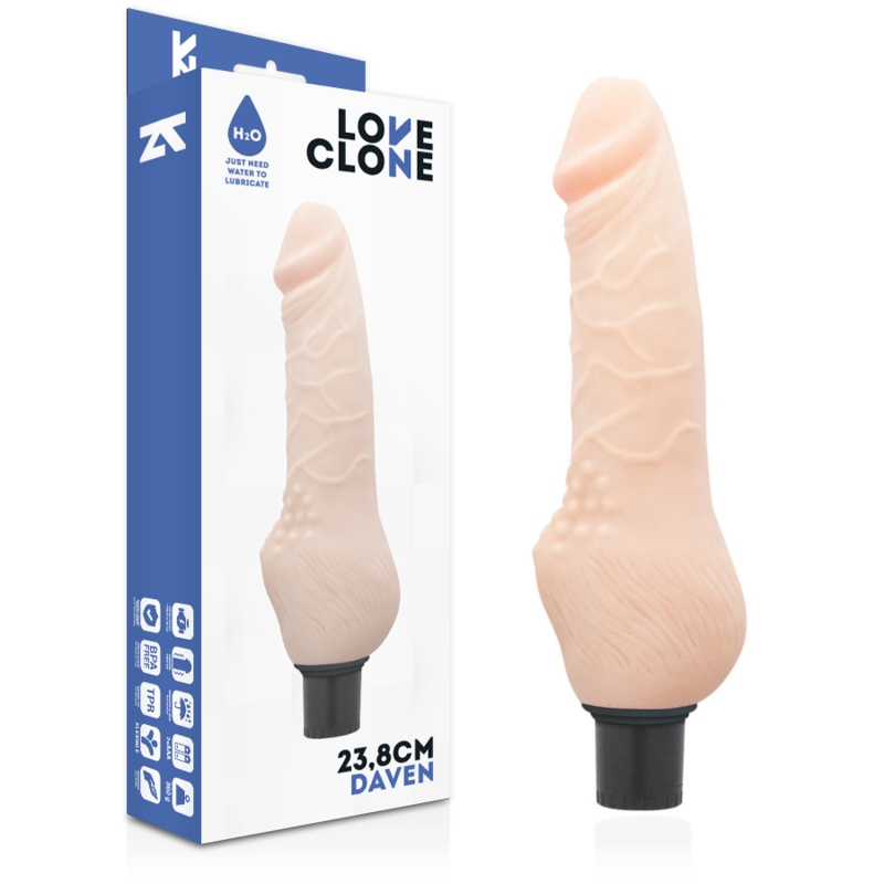 Loveclone Daven Selbstschmierung Realistisch 23.8 CM -o- 3.8 CM