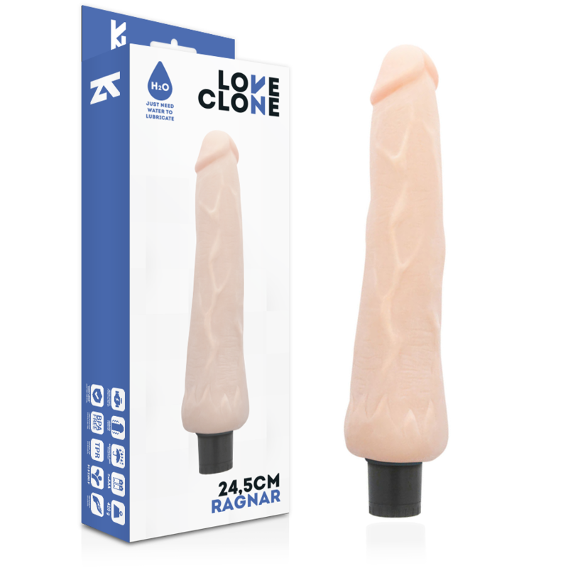 Loveclone Ragnar Selbstschmierender Vibrator 24.5 CM -o- 3.5 CM
