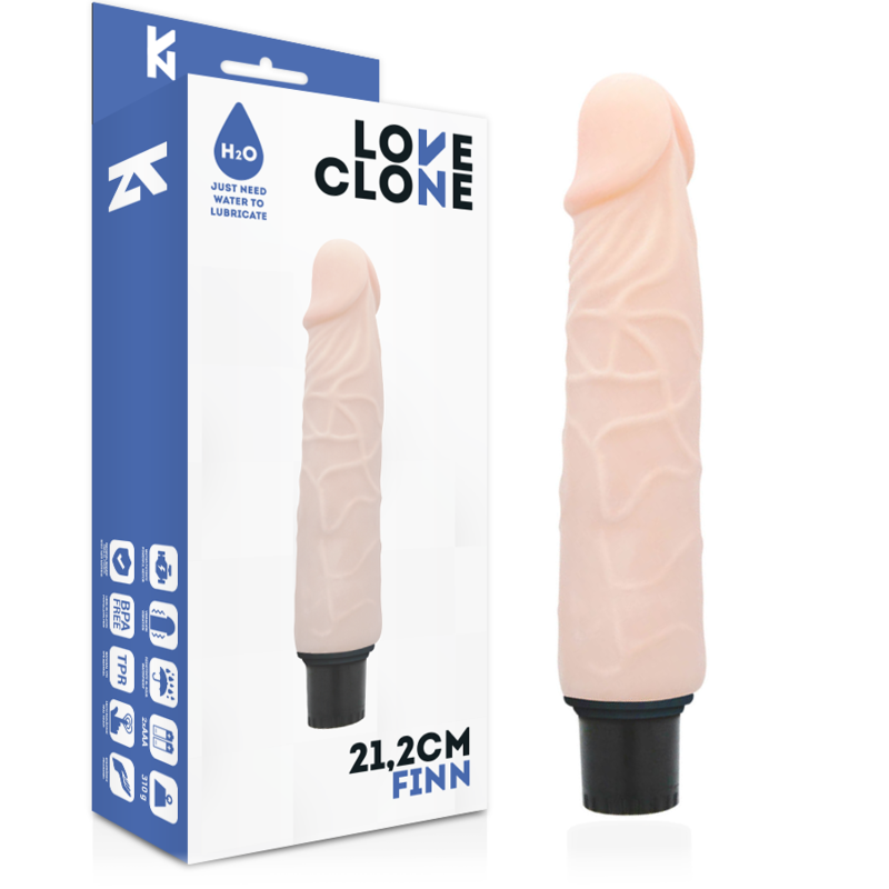Loveclone Finn Selbstschmierender Vibrator 21.2 CM -o- 3.8 CM