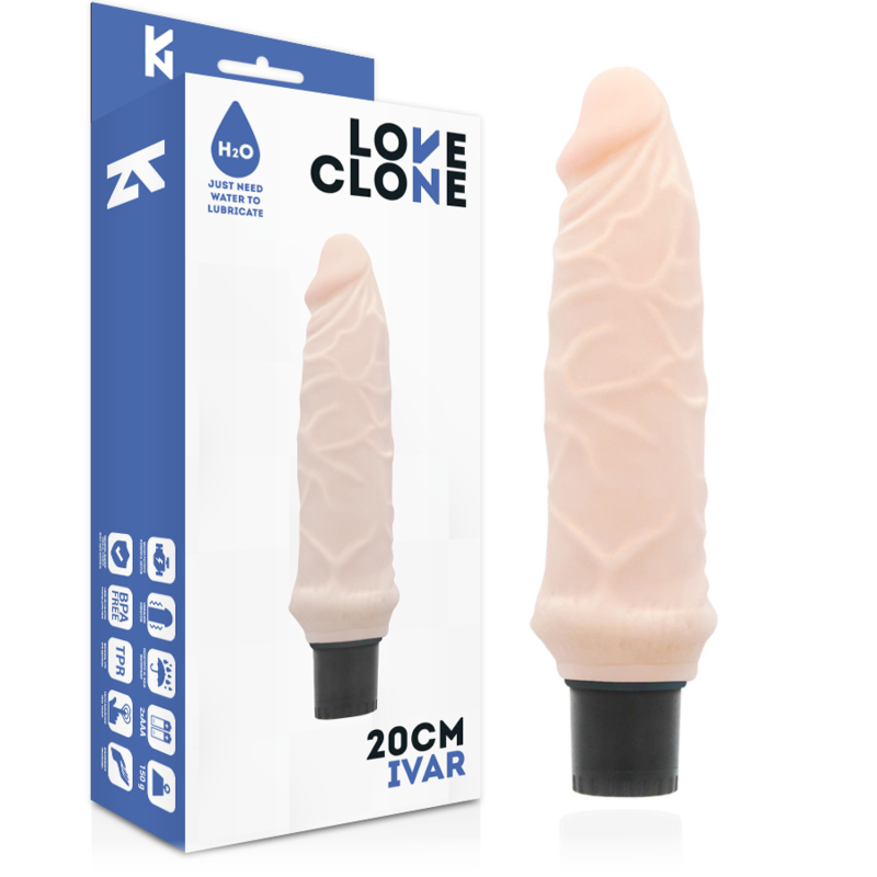 Loveclone Ivar Selbstschmierender Vibrator 20 CM -o- 3.7 CM