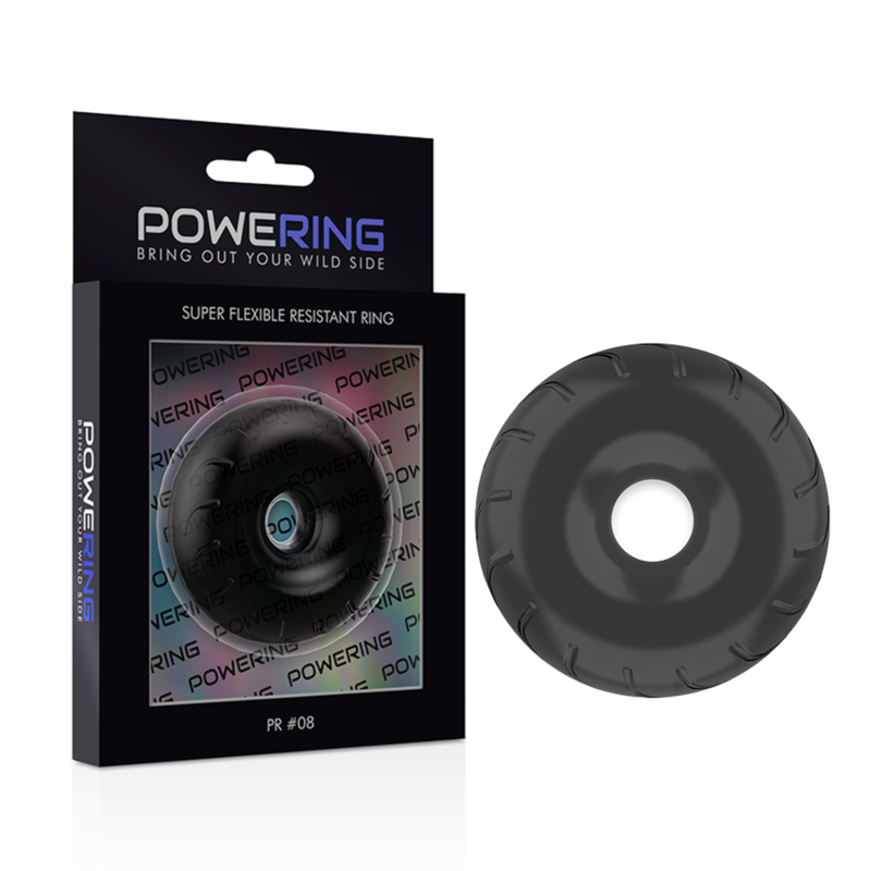 Powering PR08 Penisring – TPE, Ø 5 cm, schwarz