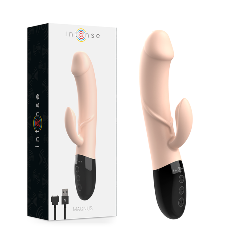 Intense Magnus Dual Vibrator – wiederaufladbar, naturfarben