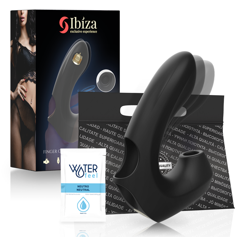 Ibiza Finger-Klitoris-Stimulator & Vibrator mit Saugfunktion