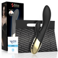 Ibiza Supersoft Rabbit-Vibrator Silikon Schwarz-Gold