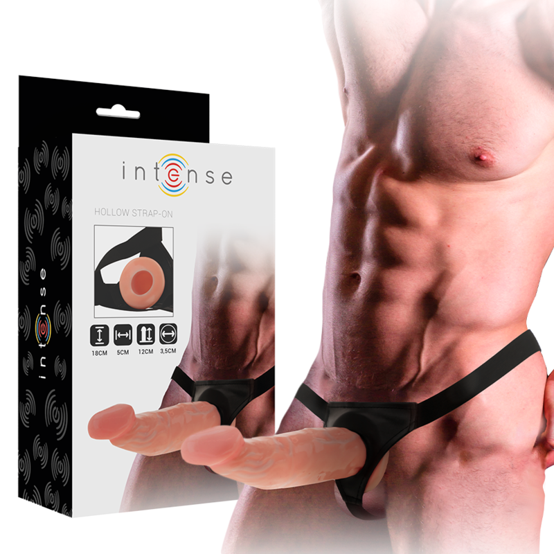 Intense Hohlgeschirr mit Dildo 18 X 3,5 CM