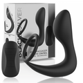 Black&Silver Silikon Anal-Massager mit Fernbedienung