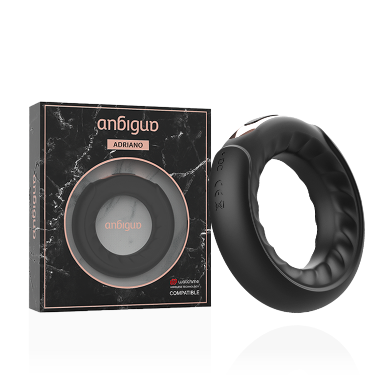 Anbiguo Adriano Vibrationsring + WatchMe-Fernbedienung