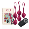 Cici Beauty Vibrierende Kegelperlen 3er-Set mit Fernbedienung