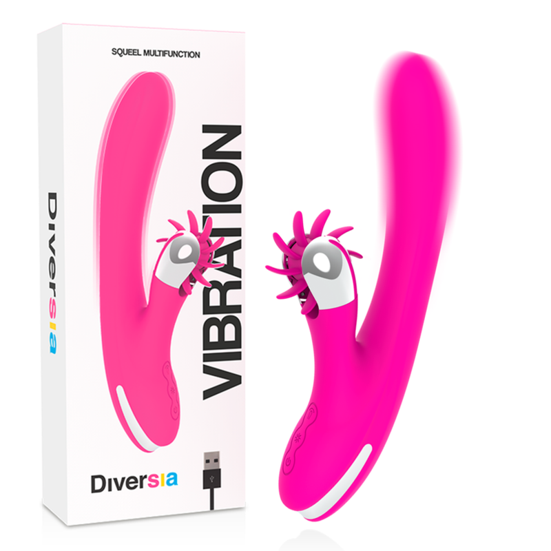 Diversia Rabbit-Vibrator 24 cm – vibrierend, Multifunktion