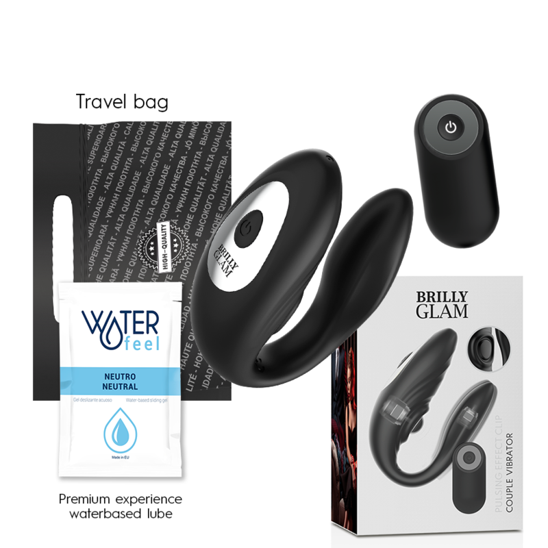 Brilly Glam Paar-Vibrator mit Pulsation + WatchMe