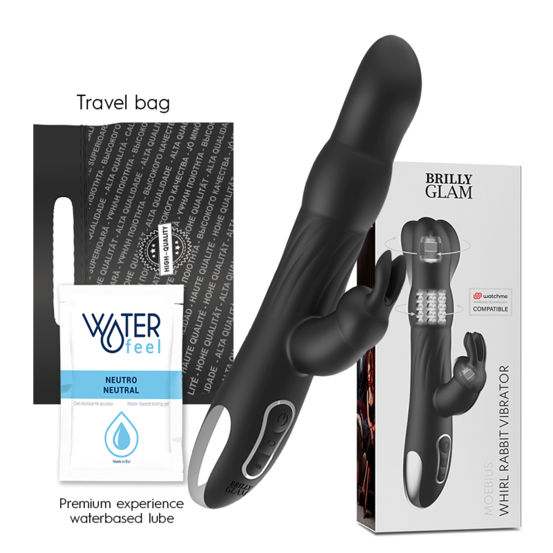 Brilly Glam Moebius Rabbit-Vibrator & Rotator + WatchMe