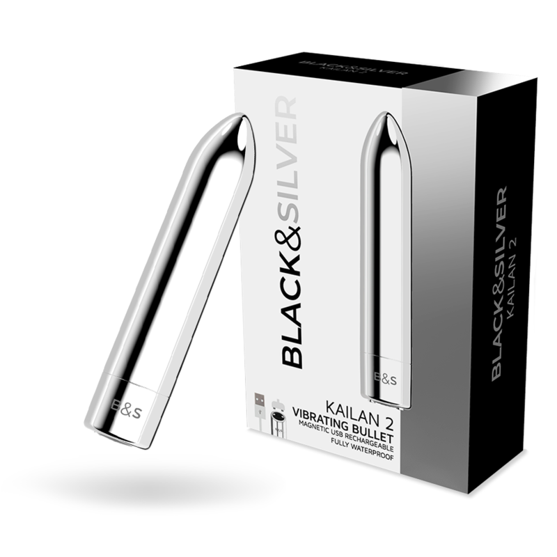 Black&Silver Kailan 2 Silber Vibrierende Magnetkugel