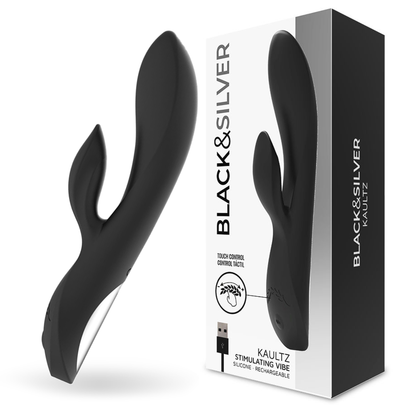 Black&Silver Kaultz Touch Control Vibrator
