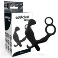 Addicted Toys Analplug Mit Doppeltem Penisring Und Hoden Schwarz