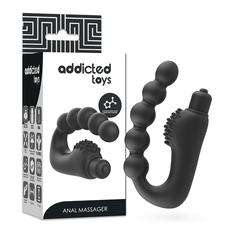 Addicted Toys Prostata-Massager mit Vibration – 11 × 6,3 cm