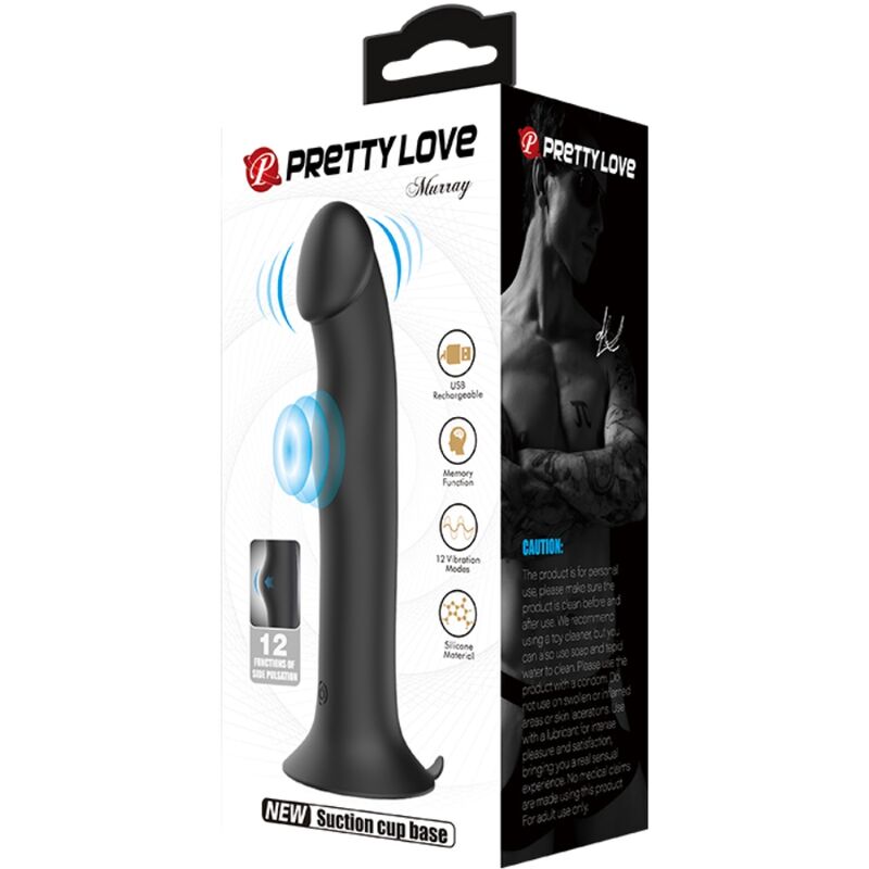 Pretty Love Murray Klitoralvibrator & Sauger – Schwarz