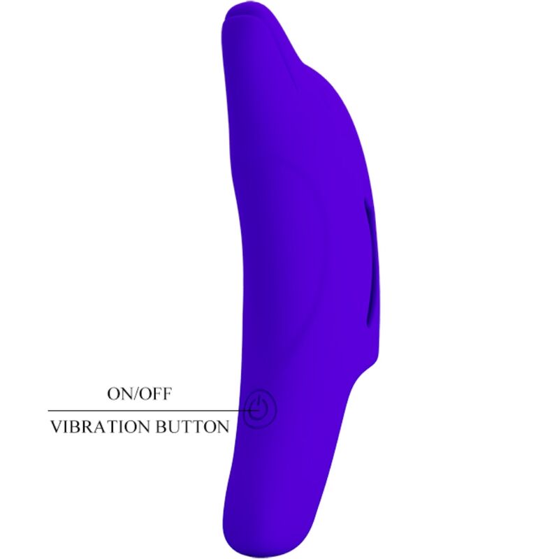 Pretty Love Delphini Delphin-Fingervibrator 10 Modi – Dunkelblau