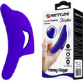 Pretty Love Delphini Delphin-Fingervibrator 10 Modi – Dunkelblau