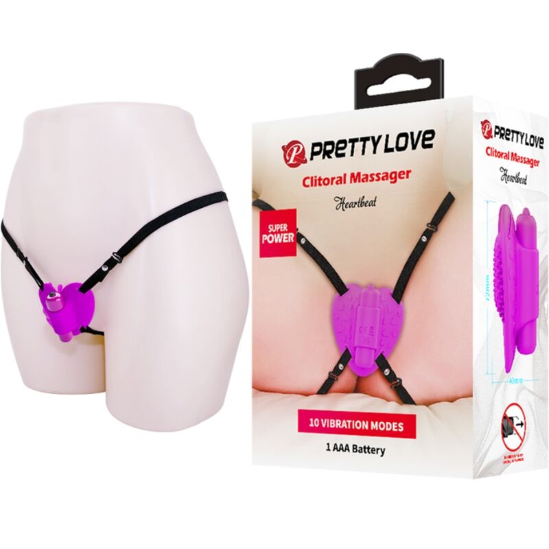 Pretty Love Heartbeat Klitoris-Massager 10 Modi – Lila