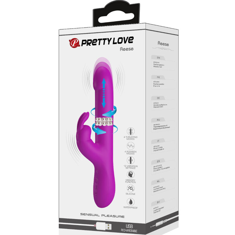 Pretty Love – Reese Vibrator mit Lila Rotation