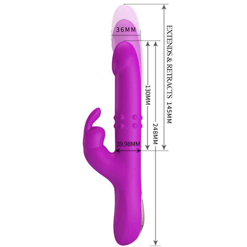 Pretty Love – Reese Vibrator mit Lila Rotation