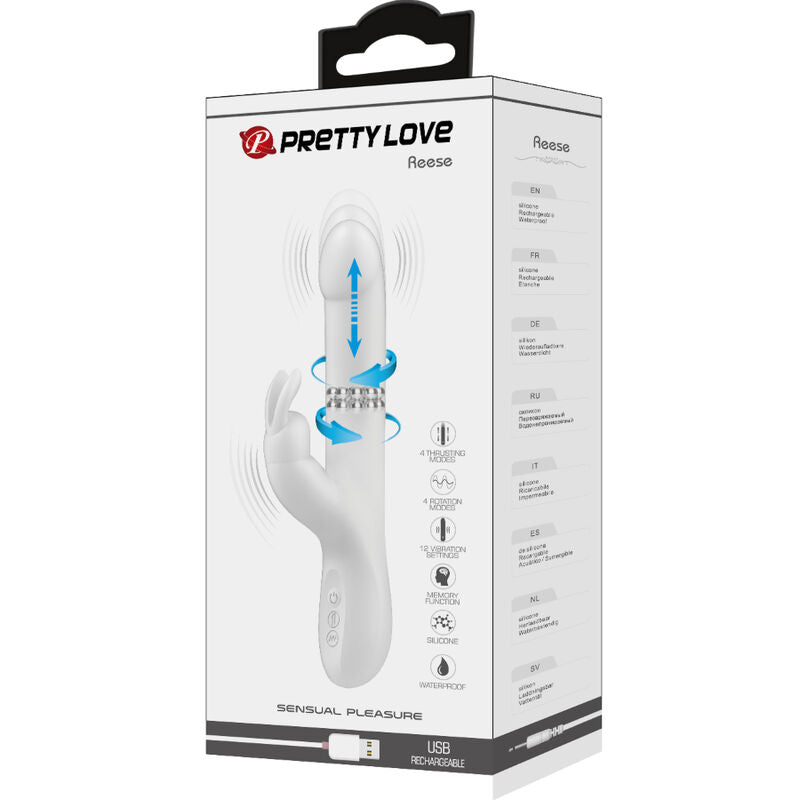 Pretty Love – Reese Vibrator mit Silberne Rotation