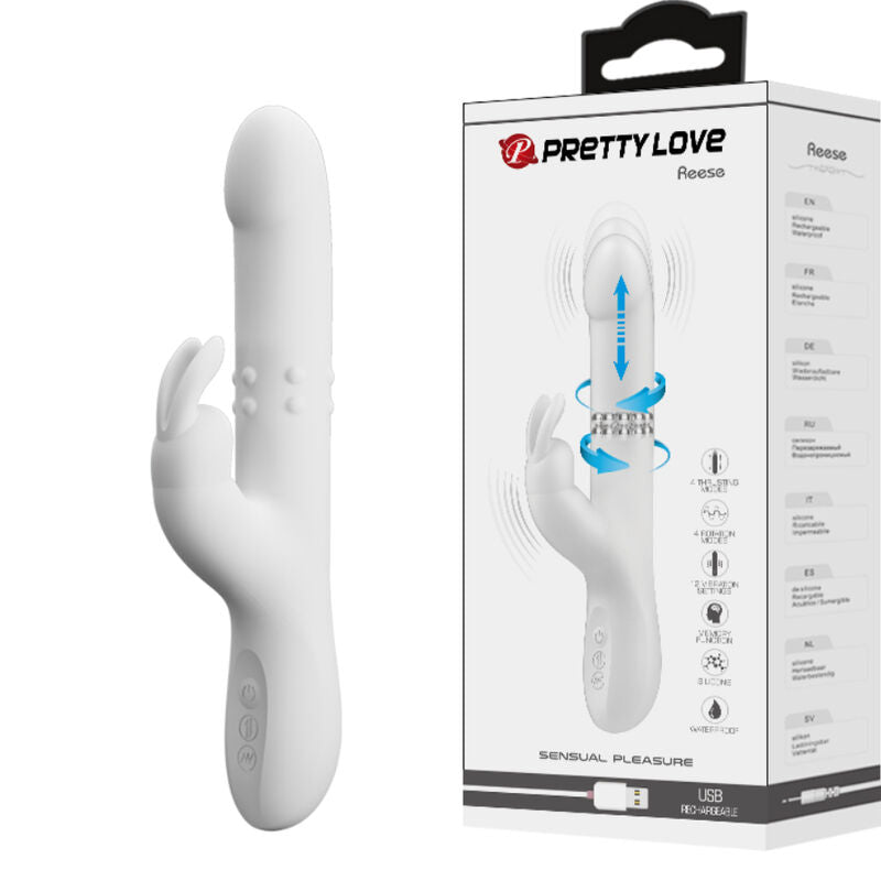 Pretty Love – Reese Vibrator mit Silberne Rotation