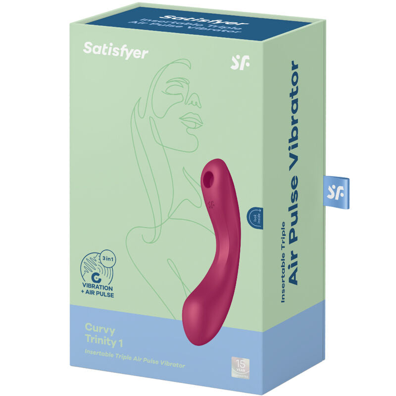 Satisfyer – Curve Trinity 1 Air Pulse Vibration Red