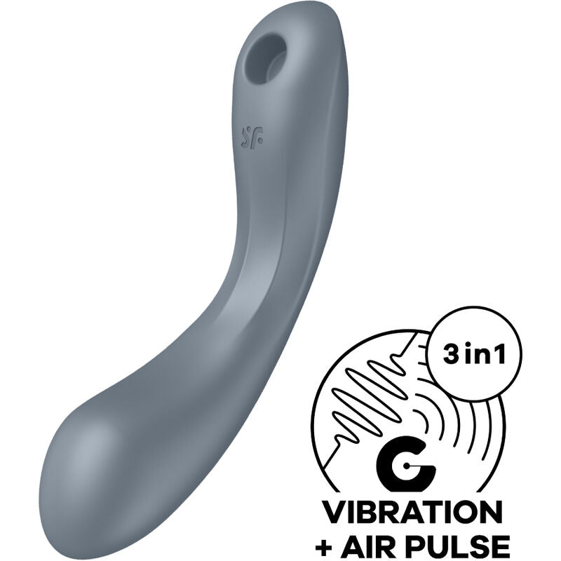 Satisfyer Curve Trinity 1 Air Pulse Vibration Grau