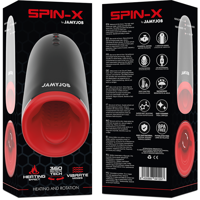 JamyJob Spin-x Heiz- und Rotations-masturbator