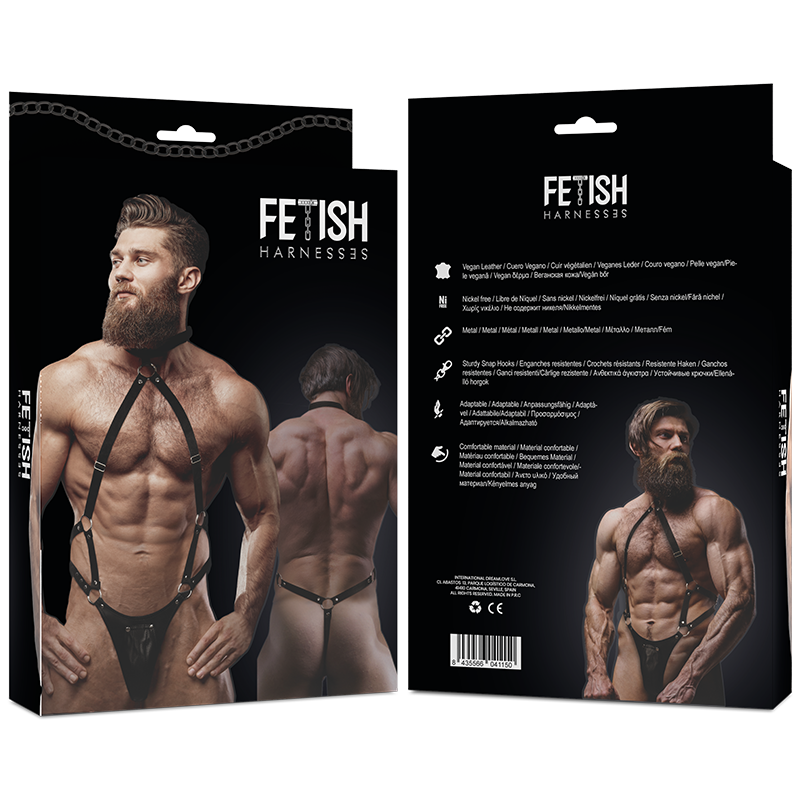 Fetish Submissive Jockstrap-harness aus Öko-leder für Herren