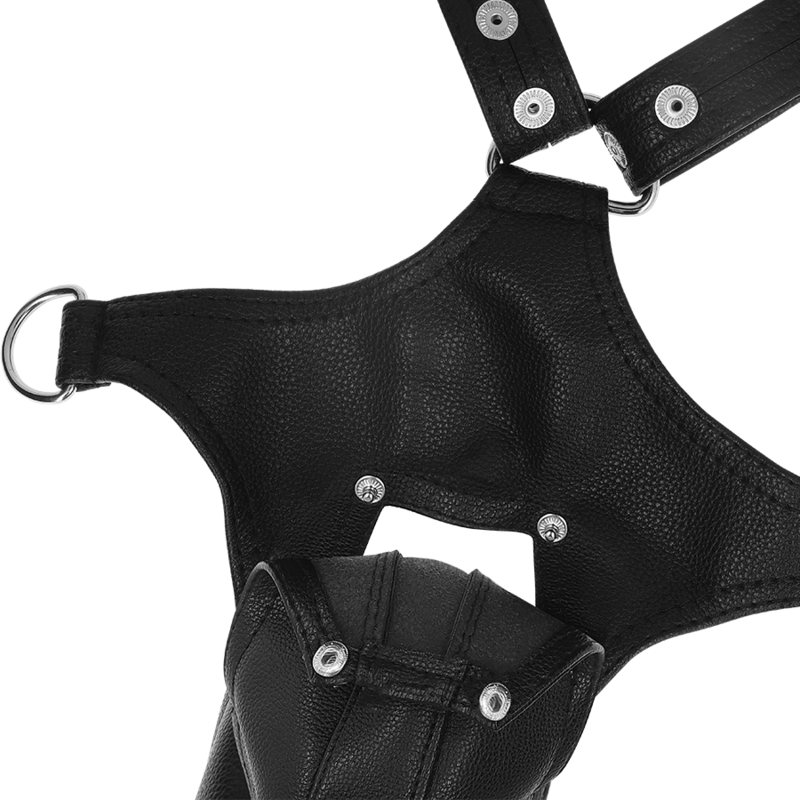 Fetish Submissive V-förmiger Harness aus Ökoleder für Herren