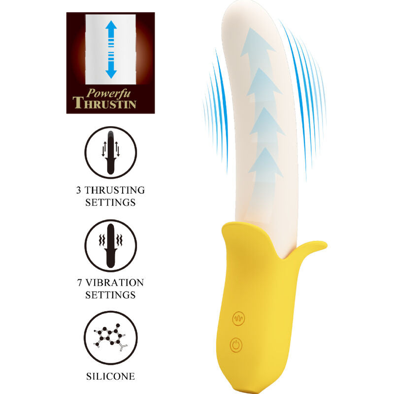 Pretty Love – Banana Geek Super Power 7 Vibrationen Up&down…