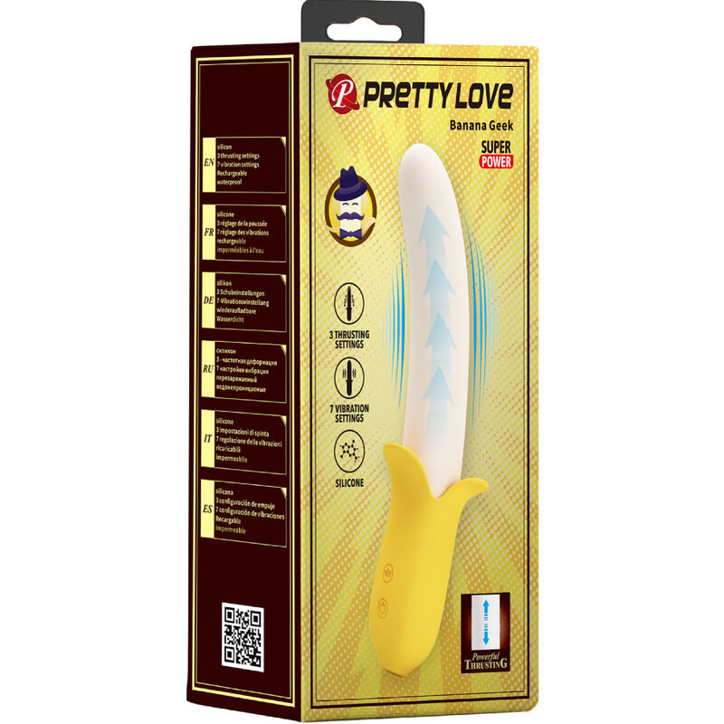 Pretty Love – Banana Geek Super Power 7 Vibrationen Up&down…