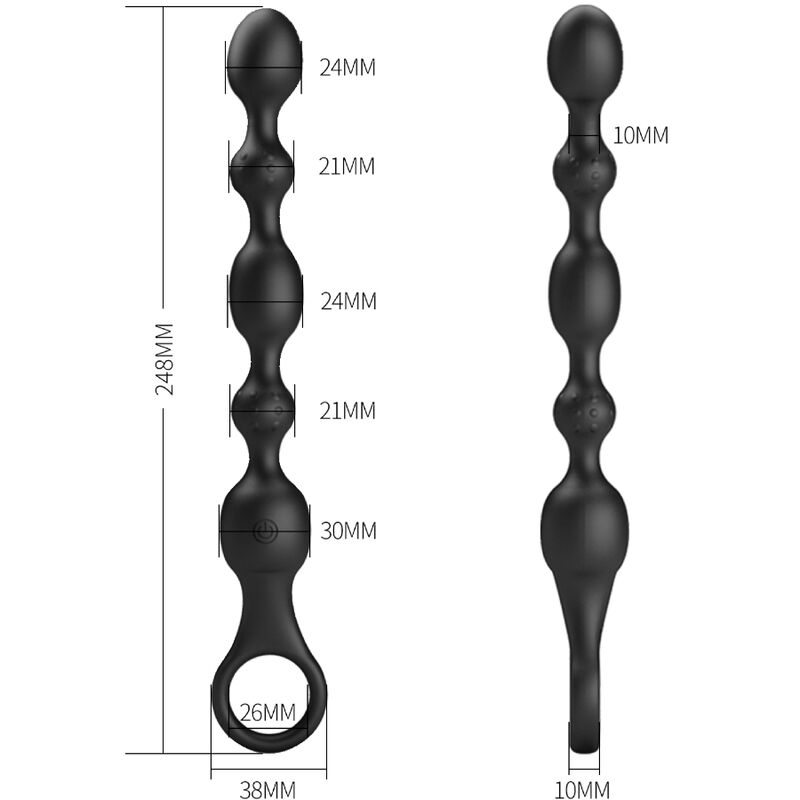 Pretty Love – Van Anal Balls 10 Vibrationen Wiederaufladbares Silikon
