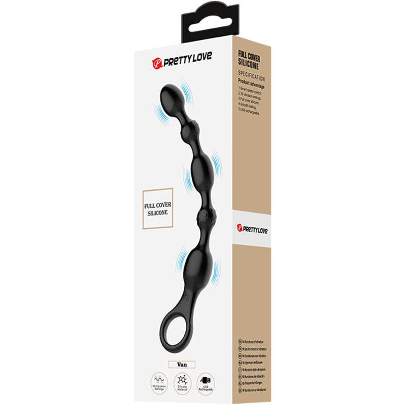 Pretty Love – Van Anal Balls 10 Vibrationen Wiederaufladbares Silikon