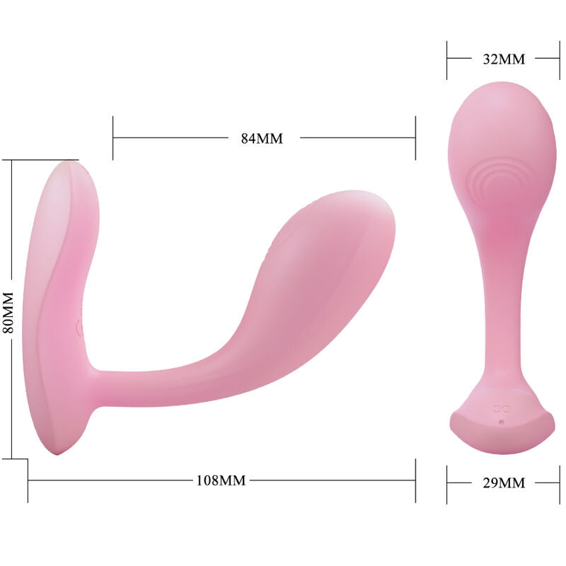 Pretty Love – Baird G-Spot 12 Vibrationen Wiederaufladbare Rosa App