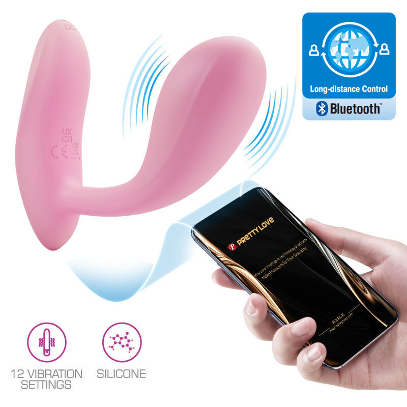 Pretty Love – Baird G-Spot 12 Vibrationen Wiederaufladbare Rosa App