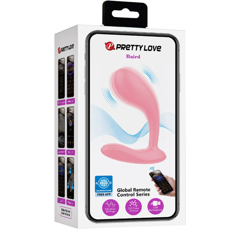 Pretty Love – Baird G-Spot 12 Vibrationen Wiederaufladbare Rosa App