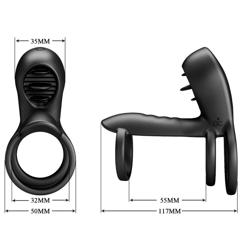 Pretty Love – Jammy Penis-Hülle 12 Vibrationen mit Wiederaufladbare…